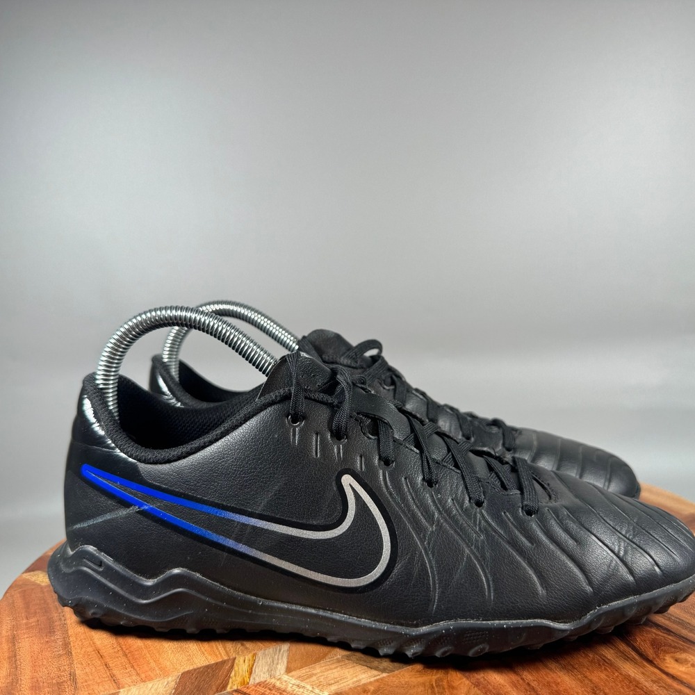 Nike Tiempo Legend 10 Academy TF Black Blue Soccer Shoes DV4345-040 Mens 7